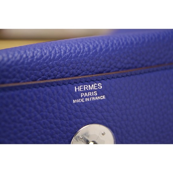 Replica Hermes Lindy 26cm 30cm 34cm Bag In Blue Leather Replica Hermes Lindy 26cm 30cm 34cm Bag In Blue Leather