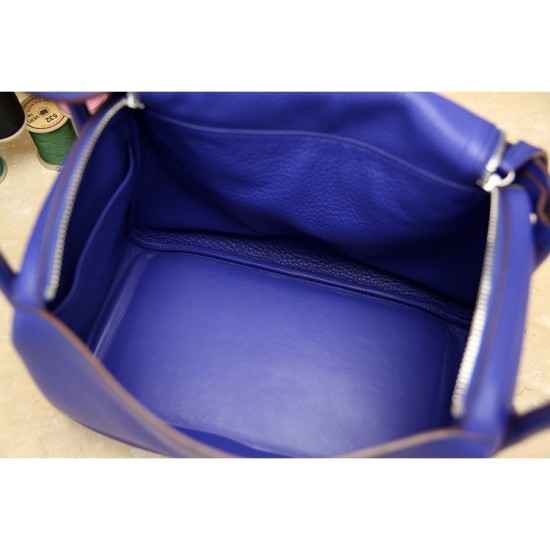 Replica Hermes Lindy 26cm 30cm 34cm Bag In Blue Leather Replica Hermes Lindy 26cm 30cm 34cm Bag In Blue Leather