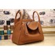 Replica Hermes Lindy 26cm 30cm 34cm Bag In Brown Leather Replica Hermes Lindy 26cm 30cm 34cm Bag In Brown Leather