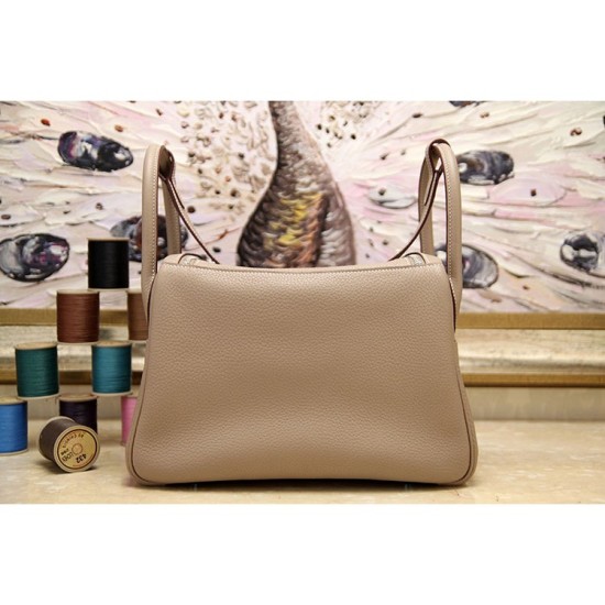 Replica Hermes Lindy 26cm 30cm 34cm Bag In Grey Leather Replica Hermes Lindy 26cm 30cm 34cm Bag In Grey Leather