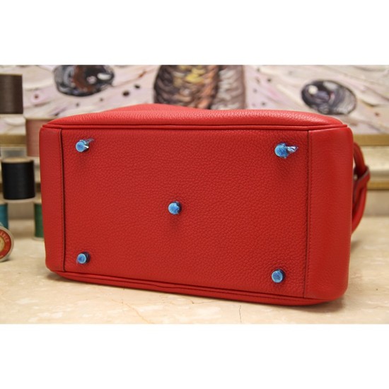 Fake Hermes Lindy 26cm 30cm 34cm Bag In Red Leather Replica Replica Hermes Lindy 26cm 30cm 34cm Bag In Red Leather