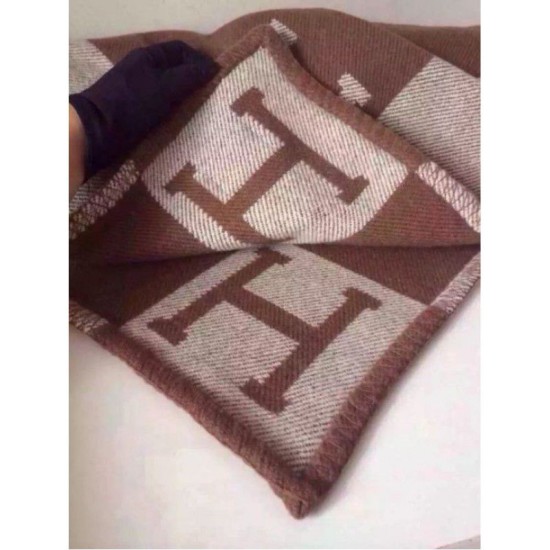 Fake Hermes Brown Avalon Blanket Replica Replica Hermes Brown Avalon Blanket