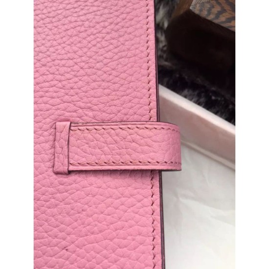 Replica Hermes Bearn Wallet In Pink Leather