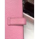 Replica Hermes Bearn Wallet In Pink Leather