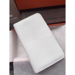 Fake Hermes Dogon Wallet In White Leather Replica Replica Hermes Dogon Wallet In White Leather