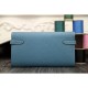 Replica Hermes Kelly Longue Wallet In Jean Blue Clemence Leather
