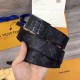 Replica Louis Vuitton Metropole 35mm Belt Monogram Eclipse M0048T Fake Louis Vuitton Metropole 35mm Belt Monogram Eclipse M0048T Replica