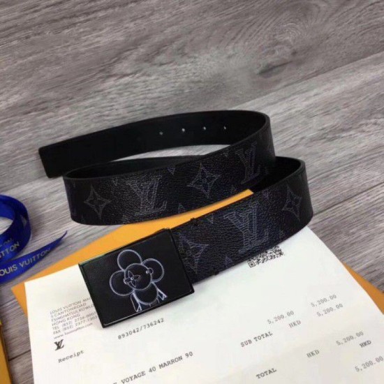 Replica Louis Vuitton Metropole 35mm Belt Monogram Eclipse M0048T Fake Louis Vuitton Metropole 35mm Belt Monogram Eclipse M0048T Replica