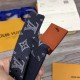 Replica Louis Vuitton Metropole 35mm Belt Monogram Ink M0049T
