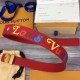 Replica Louis Vuitton Red New Wave 35mm Belt M0096V Replica Louis Vuitton Red New Wave 35mm Belt M0096V