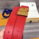 Replica Louis Vuitton Red New Wave 35mm Belt M0096V Replica Louis Vuitton Red New Wave 35mm Belt M0096V