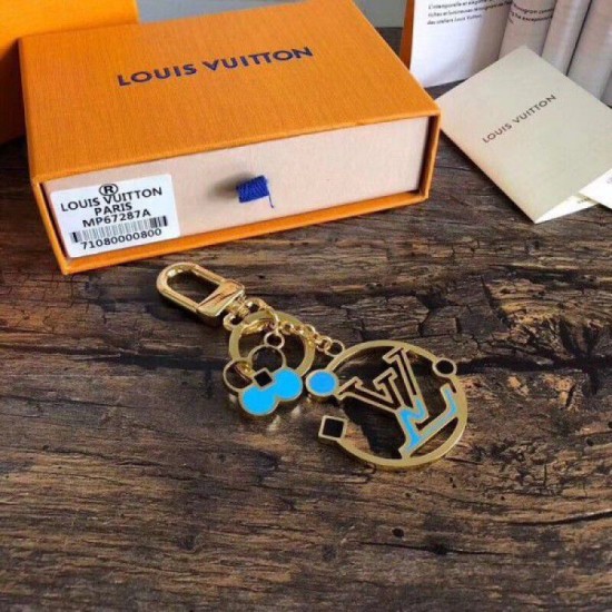 Replica Louis Vuitton Monogram Delight Bag Charm and Key Holder M67287