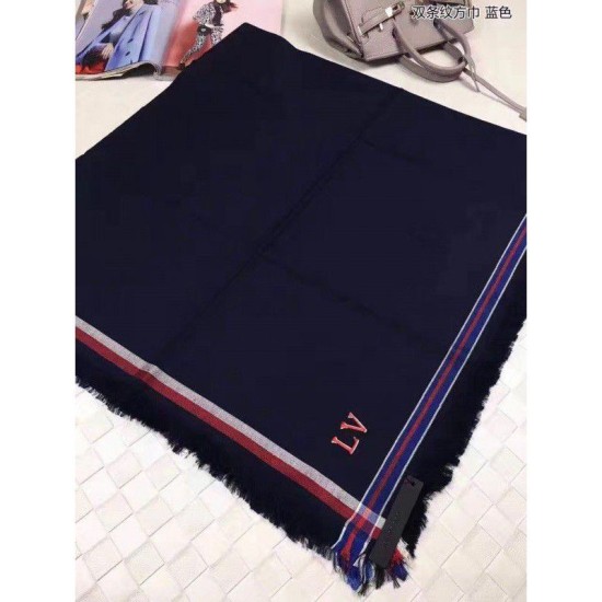 Replica Louis Vuitton Blue Double Stripes Square MP1702
