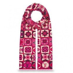 Fake Louis Vuitton Pink Kamonogram Stole M71190 Replica