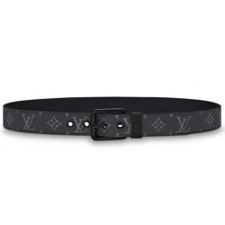 Fake Louis Vuitton Voyager 35mm Belt Monogram Eclipse M0043T Replica