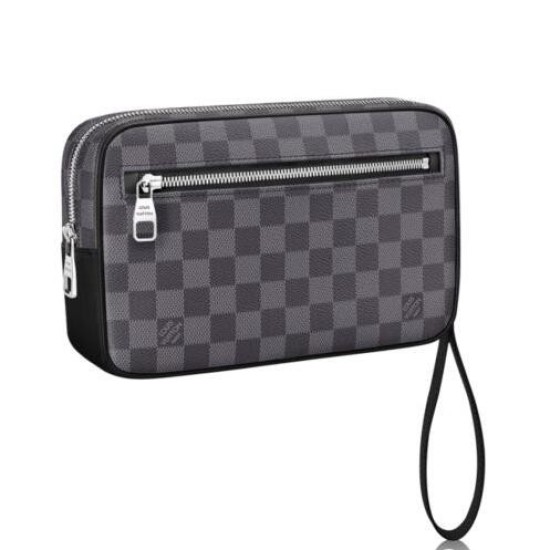 Fake Louis Vuitton  Kasai Clutch Damier Graphite N41664 Replica
