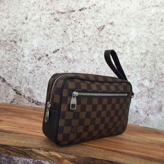 Fake Louis Vuitton  Kasai Clutch Damier Ebene N41663 Replica