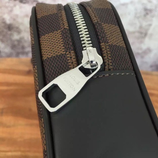 Fake Louis Vuitton  Kasai Clutch Damier Ebene N41663 Replica