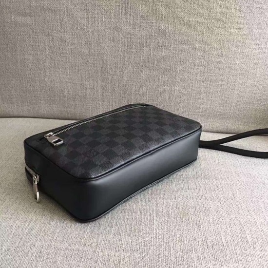 Fake Louis Vuitton  Kasai Clutch Damier Graphite N41664 Replica