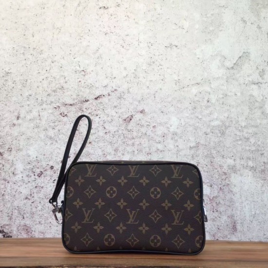Fake Louis Vuitton  Kasai Clutch Monogram Macassar M42838 Replica