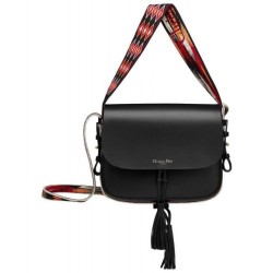Fake Christian Dior Diorodeo flap bag M8650 Black Replica