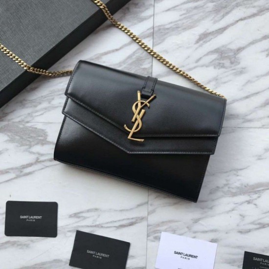 Fake YSL Saint Laurent Cassandra Bag With Monogram Slider Black Replica Fake YSL Saint Laurent Cassandra Bag With Monogram Slider Black Replica