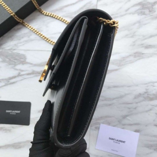 Fake YSL Saint Laurent Cassandra Bag With Monogram Slider Black Replica Fake YSL Saint Laurent Cassandra Bag With Monogram Slider Black Replica