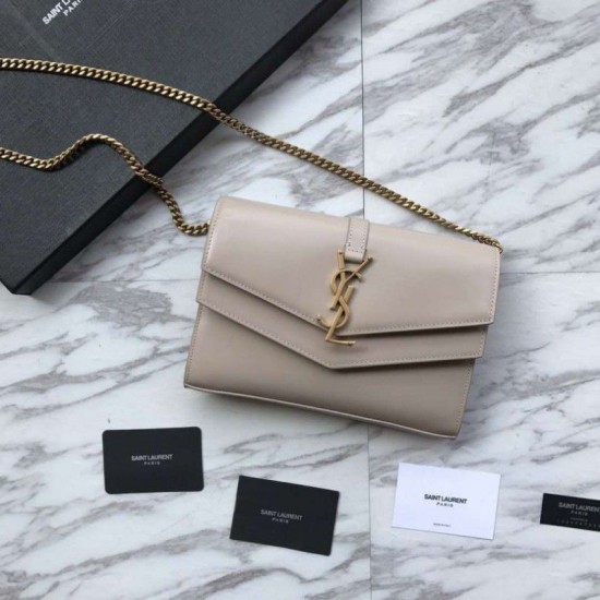 Fake YSL Saint Laurent Cassandra Bag With Monogram Slider Apricot Replica Replica YSL Saint Laurent Cassandra Bag With Monogram Slider Apricot