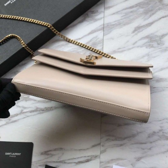 Fake YSL Saint Laurent Cassandra Bag With Monogram Slider Apricot Replica Replica YSL Saint Laurent Cassandra Bag With Monogram Slider Apricot