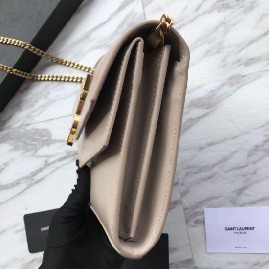 Fake YSL Saint Laurent Cassandra Bag With Monogram Slider Apricot Replica Replica YSL Saint Laurent Cassandra Bag With Monogram Slider Apricot
