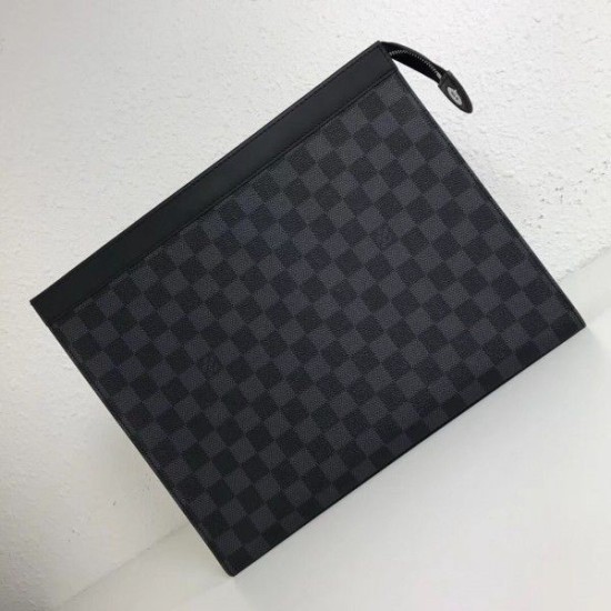 Replica Louis Vuitton Pochette Voyage GM Damier Graphite N60054