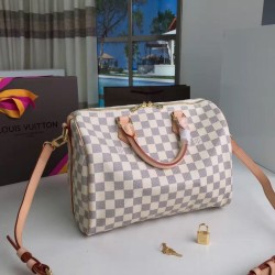 Replica Louis Vuitton  Speedy Bandoulière 30 Damier Azur N41373