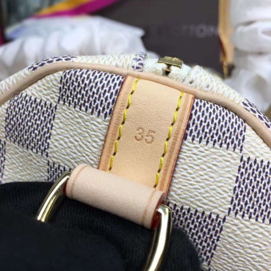 Replica Louis Vuitton  Speedy Bandoulière 35 Damier Azur N41372