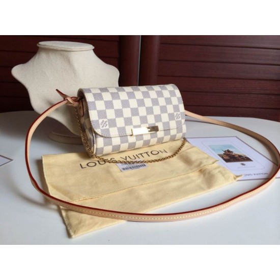 Fake Louis Vuitton Favorite PM Damier Azur N41277 Replica Fake Louis Vuitton Favorite PM Damier Azur N41277 Replica