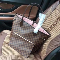 Fake Louis Vuitton Neverfull MM Damier Ebene N41603 Replica Replica Louis Vuitton Neverfull MM Damier Ebene N41603