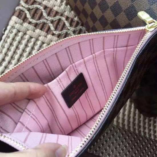 Fake Louis Vuitton Neverfull MM Damier Ebene N41603 Replica Replica Louis Vuitton Neverfull MM Damier Ebene N41603