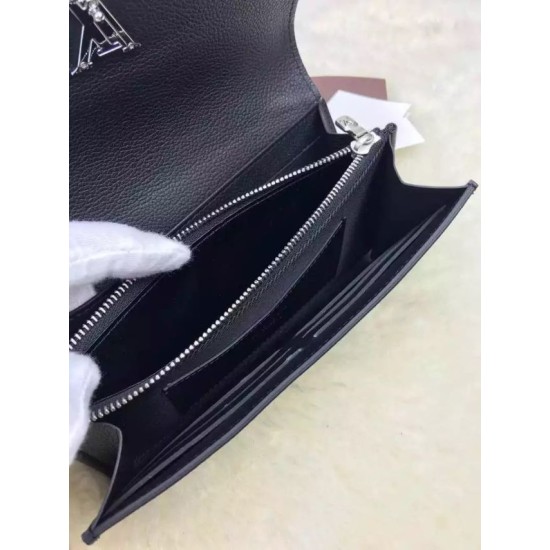 Replica Louis Vuitton Lockme II Wallet M62329 Black Replica Louis Vuitton Lockme II Wallet M62329 Black