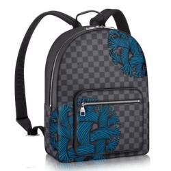 Replica Louis Vuitton  Josh Backpack Damier Graphite Rope N41712