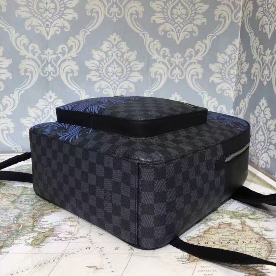 Replica Louis Vuitton Josh Backpack Damier Graphite Rope N41712 Replica Louis Vuitton Josh Backpack Damier Graphite Rope N41712