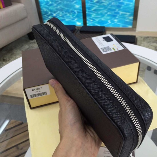 Fake Louis Vuitton Zippy XL Wallet Taiga Leather M42097 Replica Replica Louis Vuitton Zippy XL Wallet Taiga Leather M42097