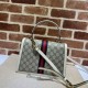 Replica Gucci Ophidia Small top handle bag with Web 651055 White Replica Gucci Ophidia Small top handle bag with Web 651055 White