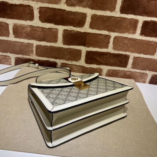 Replica Gucci Ophidia Small top handle bag with Web 651055 White Replica Gucci Ophidia Small top handle bag with Web 651055 White