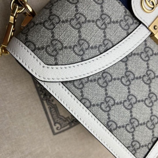 Replica Gucci Ophidia Small top handle bag with Web 651055 White Replica Gucci Ophidia Small top handle bag with Web 651055 White