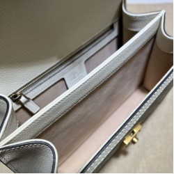 Replica Gucci Ophidia Small top handle bag with Web 651055 White