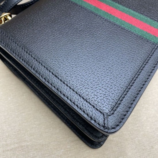 Replica Gucci Ophidia Small top handle bag with Web 651055 Black Replica Gucci Ophidia Small top handle bag with Web 651055 Black