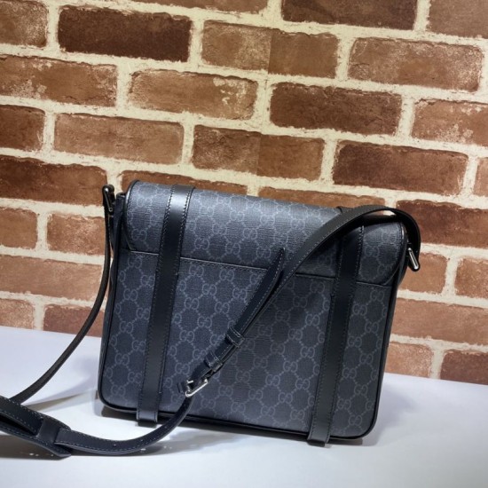Replica Gucci GG Messenger Bag 658542 Black Fake Gucci GG Messenger Bag 658542 Black Replica