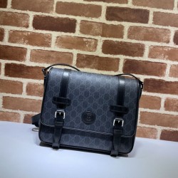 Fake Gucci GG Messenger Bag 658542 Black Replica