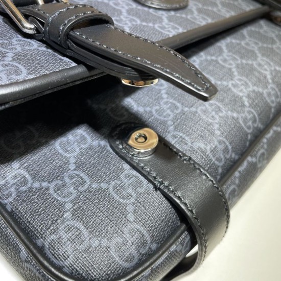 Replica Gucci GG Messenger Bag 658542 Black Fake Gucci GG Messenger Bag 658542 Black Replica
