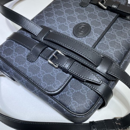 Replica Gucci GG Messenger Bag 658542 Black Fake Gucci GG Messenger Bag 658542 Black Replica