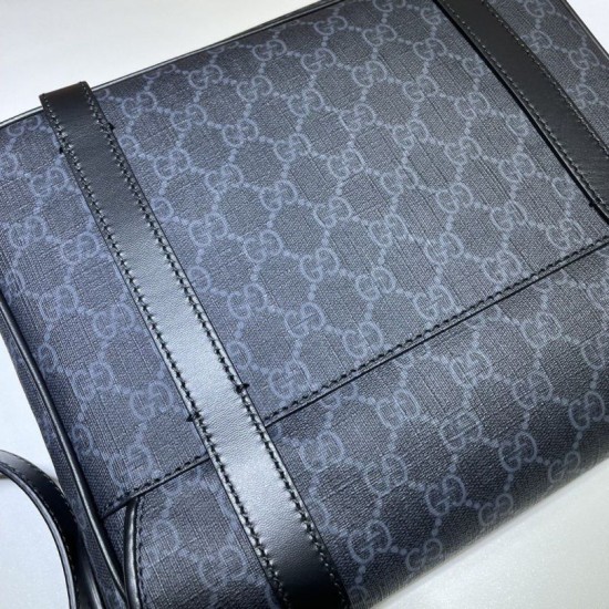 Replica Gucci GG Messenger Bag 658542 Black Fake Gucci GG Messenger Bag 658542 Black Replica